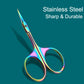 Cuticle Scissors Stainless Steel Curved Blade Scissors Trimming the Fingernails Eyelash Eyebrow Dead Skin Small Nail Scissors