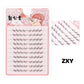 DINGSEN 10 rows Individual Eyelashes Wholesale 10-12mm Cluster Lashes Natural Anime False Kake Eyelashes Extension Makeup