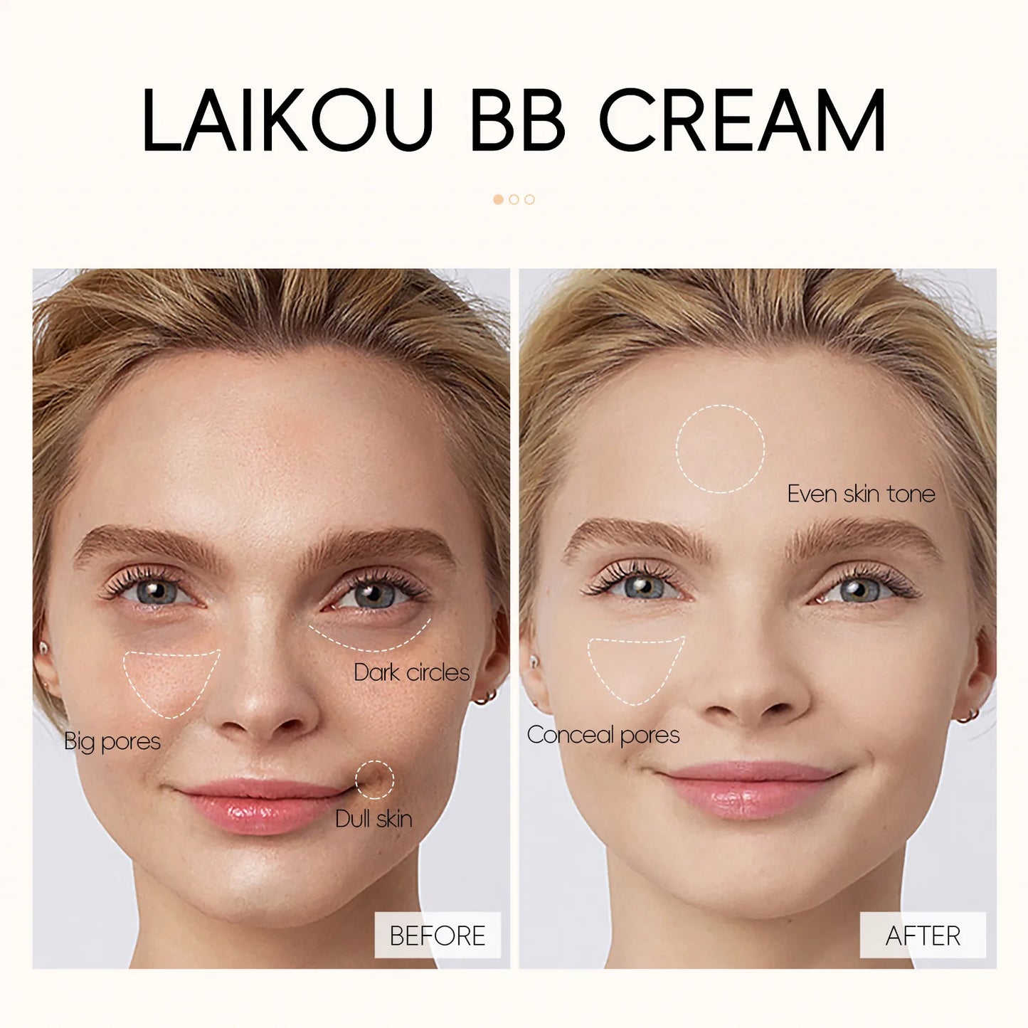 6-color optional concealer BB cream 30ml natural facial concealer primer