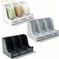 Three-compartment Bathroom Wall-mounted Soap Dish, Self-draining Shower Shampoo Caddy, Holds Shampoo, Conditioner, and Bath Soap