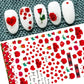 Cherry Blossom 3D Nail Stickers White Flower Petals Nail Art Decals Elegant Wedding Design Spring Sakura Manicure Slider Decor