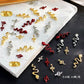 Flat Pearl Wreath Star Bowknot Butterfly Rhinestones Christmas Koi Metal Alloy Jewelry Nail Art Decorations Manicure Accessories