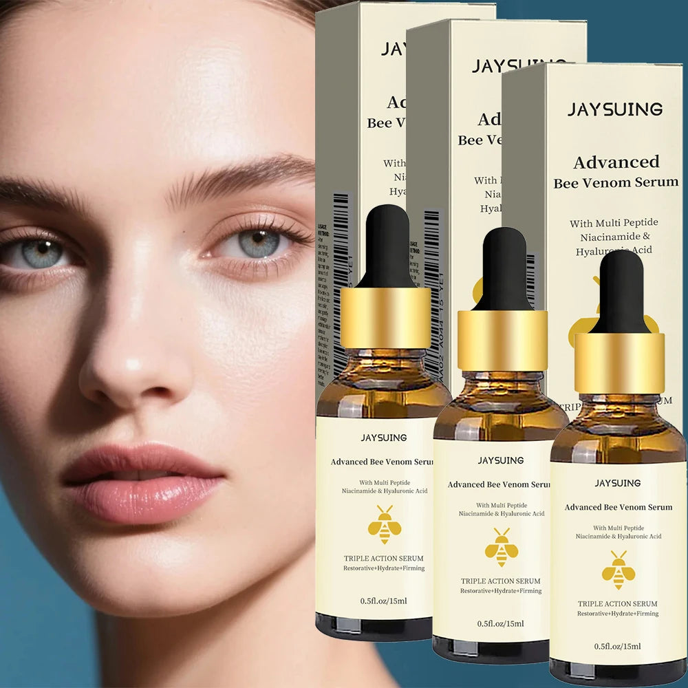 1/2/3pcs Advanced Bee Venom Serum Moisturizing Anti Aging Reduce Fine Line Damaged Skin Repair Facial Cream Nourishing Skin Care