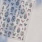 Wild Daisy Crystal Diamond Nail Sticker 5D Adhesive Flower Trendy Nail Art Stickers DIY Nail Art Decorations 3D Manicure Decals