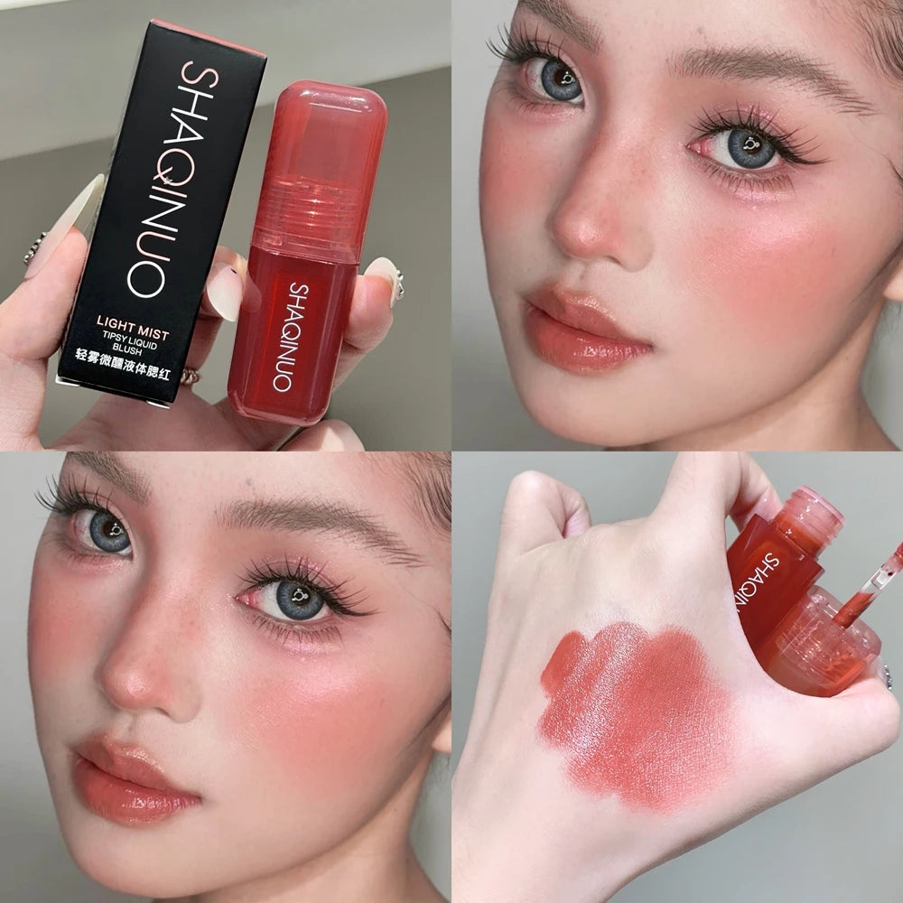 Light Blush Liquid Moisturizing Blush Lipstick Mirror Vitality Brightening Natural Rouge Multi-functional Makeup Stick