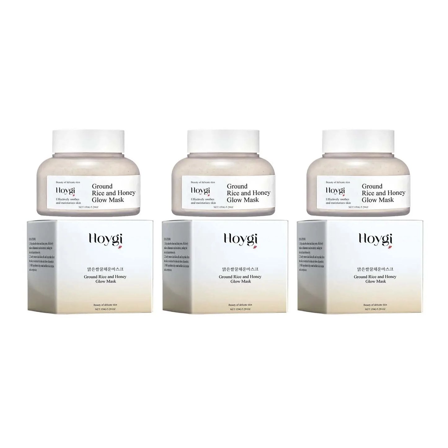 Rice & Honey Face Mask Moisturizing Fade Dark Spot Hydrating Repair Brightening Shrink Pore Hydrating Mask Glowing Skin Care