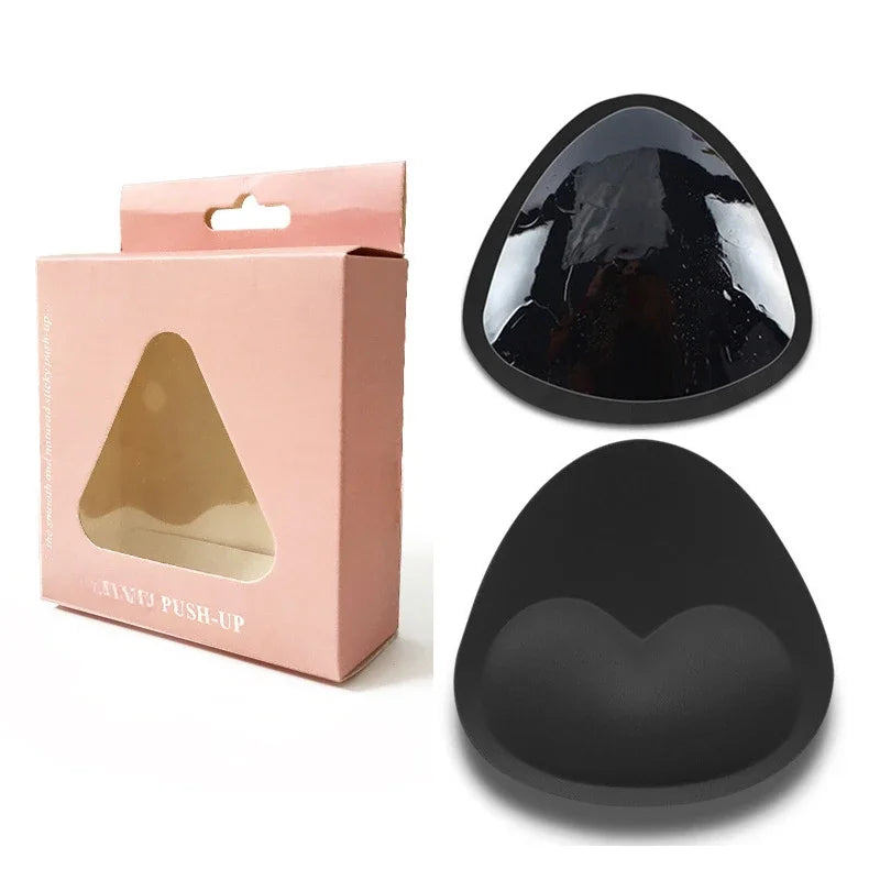Swimwear Silicone Bra Inserts Push Up Padded Thick Sponge Breast Lift Pads Women Breathable Swimsuit Bikini Cup Enhancer