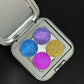Single Chameleon Eyeshadow Matte Powder Metallic Highgloss Glitter Shimmer Longlasting Combined by Self Gift Disk