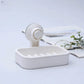 Soap Box Drain Soap Holder Bathroom Accessories Suction Cup Soap Dish Tray Soap Dish for Bathroom Soap Container Draining Water