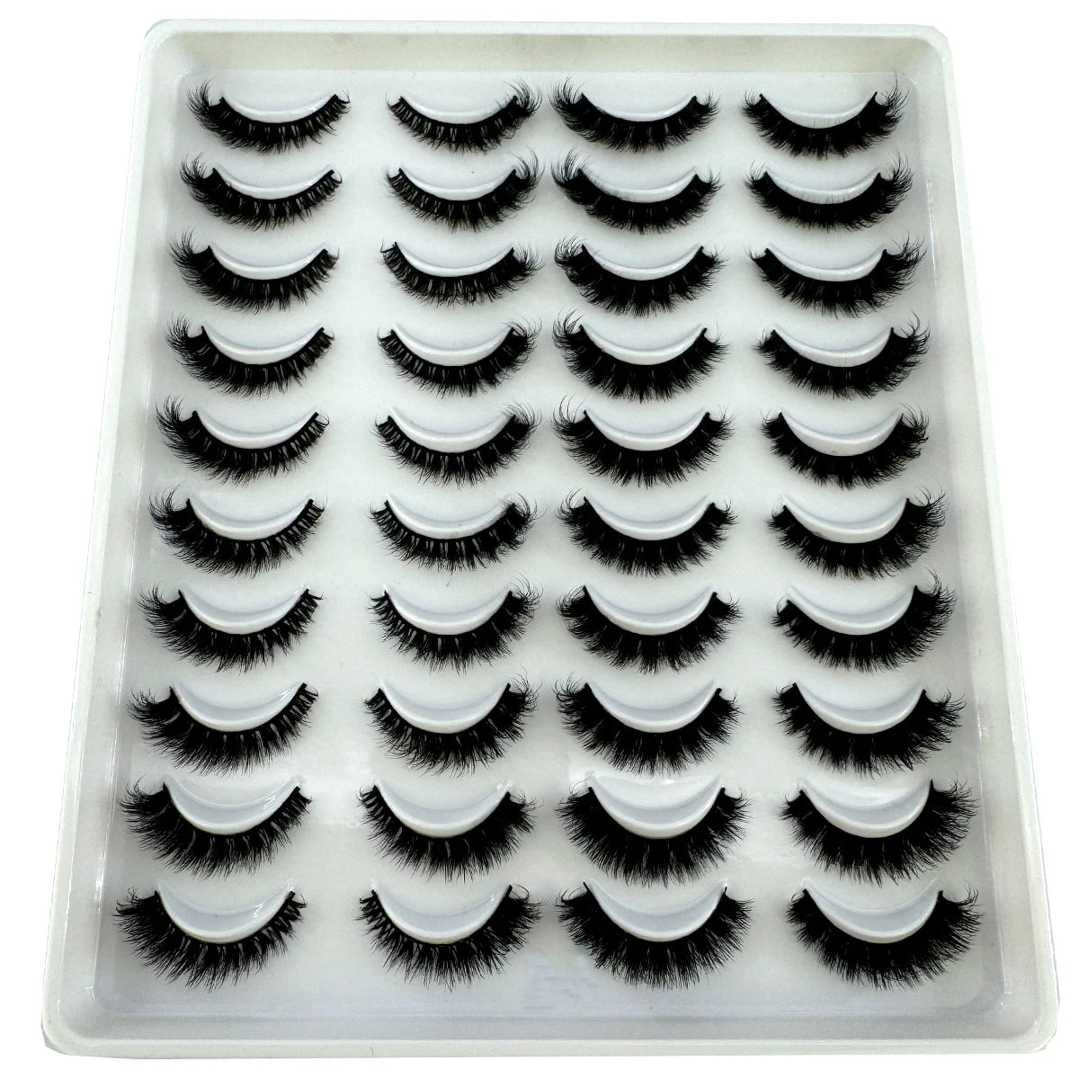 2023 New 20 pairs natural long 3D mink false eyelashes fake lashes makeup kit Mink Lashes extension eye lashes short eyelashes
