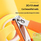 HUA Baby Elderly Nail Clippers With LED Light/Magnifying Glass Splashproof Nail Trimmer Fingernails Toenails Nail Scissors Care