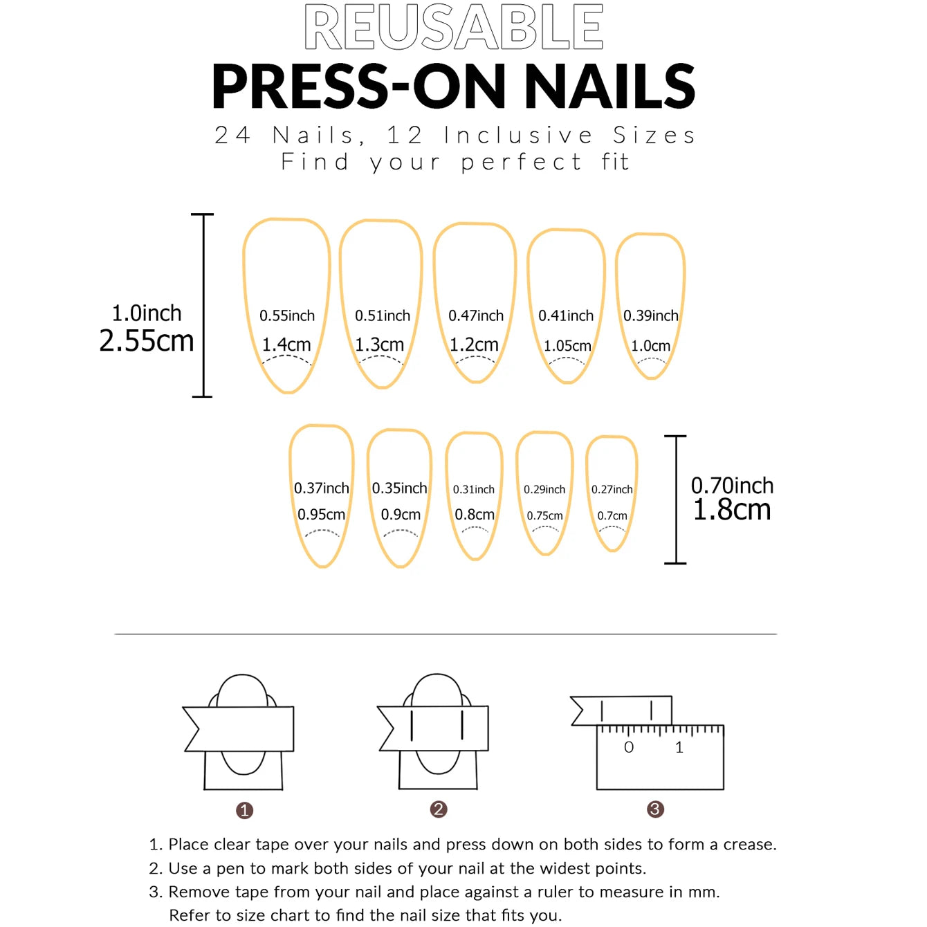 24PCS Red French Pointed Nails Christmas Fake Nails With Snowflake Christmas Hat Design, Artificially Adhered To The Nails