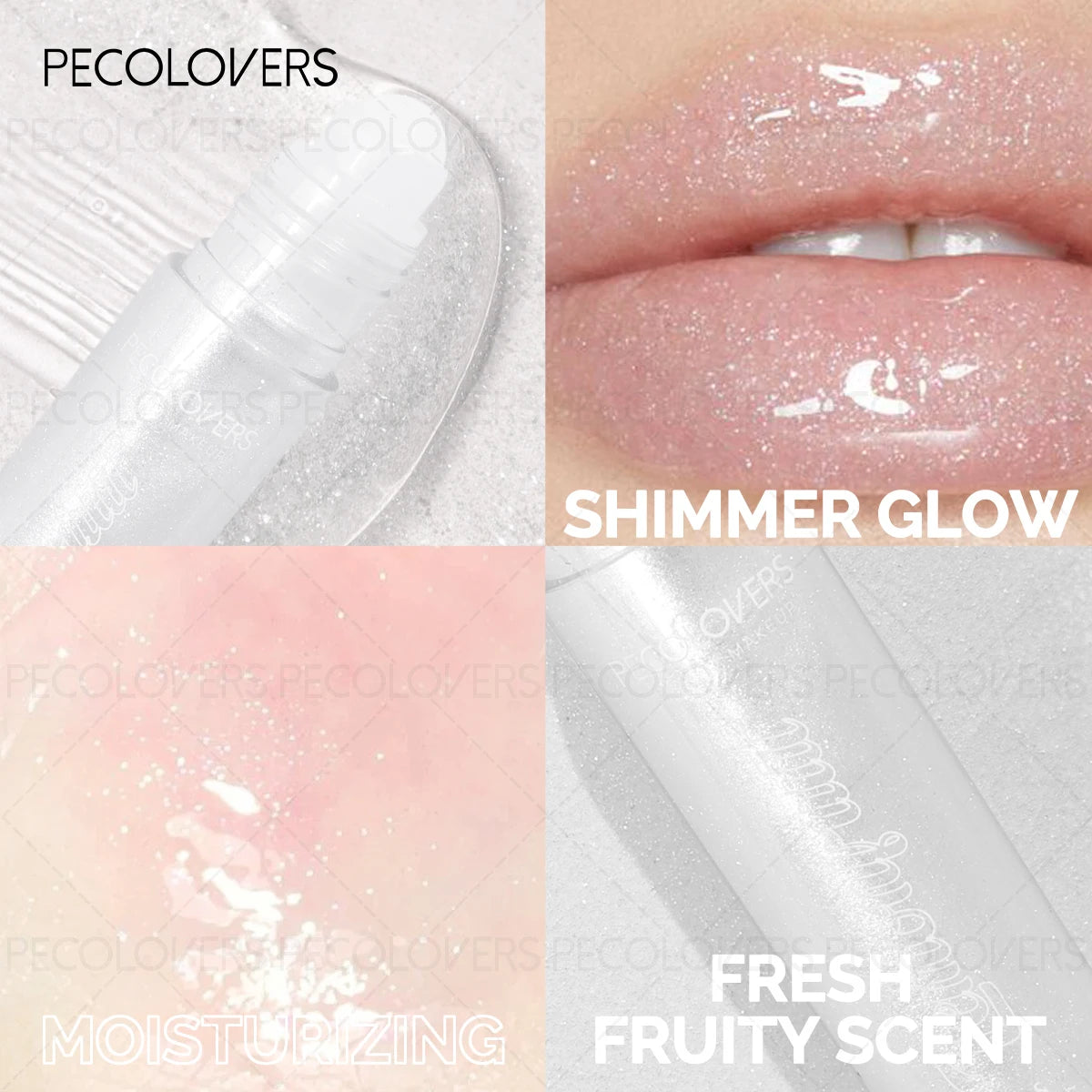 Lip Gloss Shiny Shimmer Mirror Hydrating Moisturizing Water Shine Lipstick Nourishing Care Dewy Lip Makeup