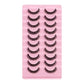 10Pairs 3D Mink Lashes Russian Strip Lash Dramatic False Eyelashes Faux Cils Makeup Wholesale Fake Eyelash Extension