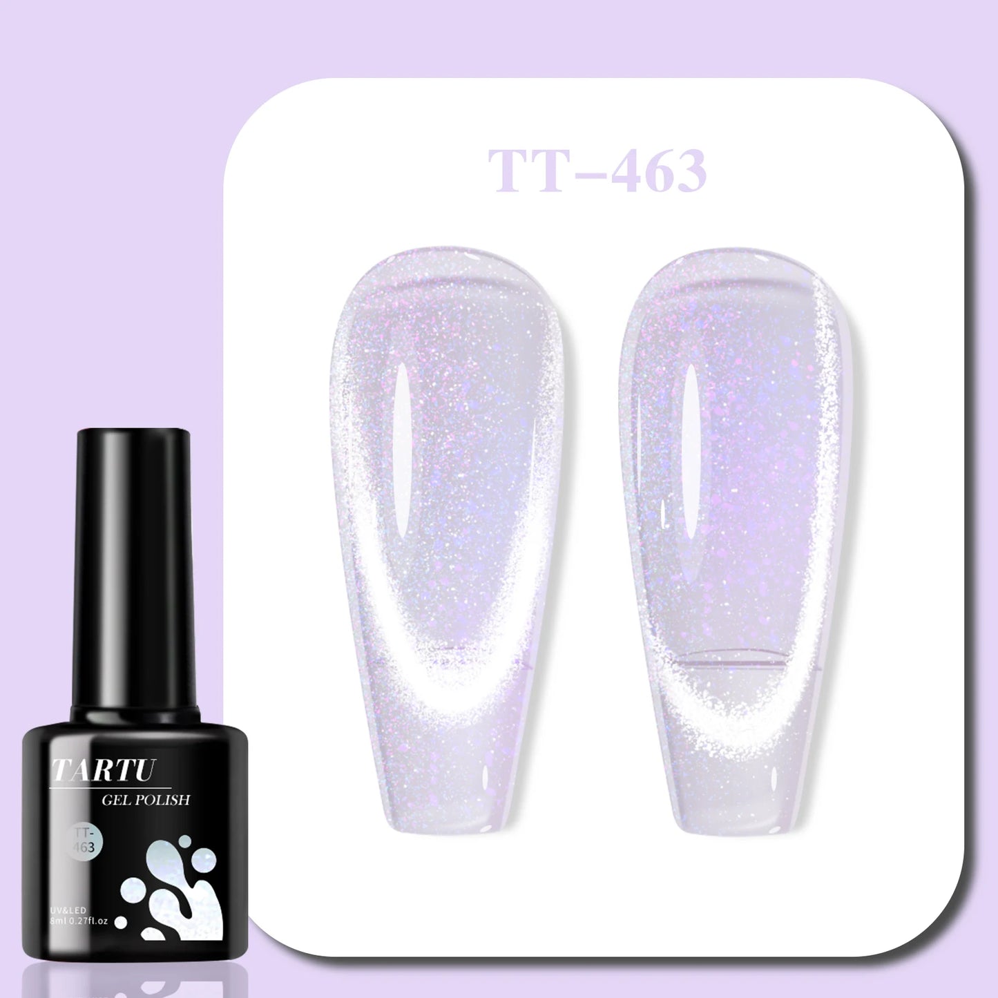 Cat Eye Gel Nail Polish,Red Brown black 8ml Soak Off LED/UV, Holographic Glitter Nail Art,for Home Salon Manicure Gift for Women