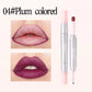 Matte Lip Liner Lipstick 2 In 1 Pen Long Wearing Non Transfer Sexy Red Rotating Double Headed Makeup Cosmetics