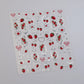 1pcs Cute Small Cat Claw Cherry Nail Art Charms Stickers Shiny 5D Jelly Cherry Pudding Bows Design Adhesive Sliders Nail Decals