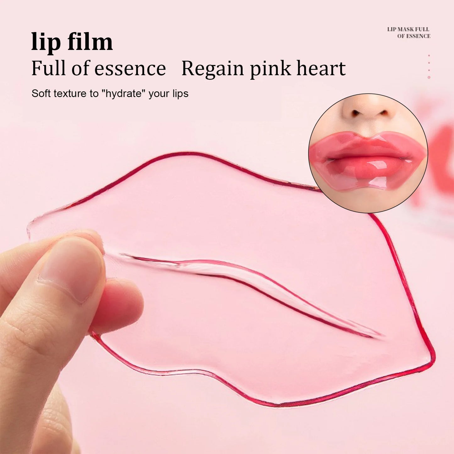 EELHOE Collagen Cherry Lip Mask Nourishing Repair Lips Plumper Lighten Lines Firming Moisturizing Anti-dryness Labial Gel Patch