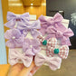 10pcs Hair Accessories Girls Scrunchies Aesthetic Lacos De Cabelo Infantil Bands Kids Bandeaux Elastiquec Headbands Bandes Cute