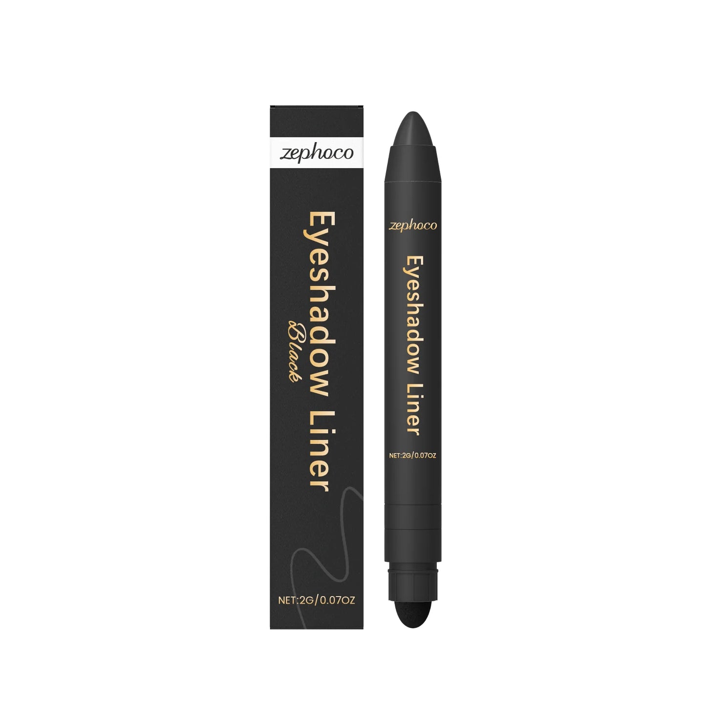 2in1 Eyeliner Pen Smudge Proof Waterproof Formula Long Lasting Wear Beginners Daily Makeup Smooth Application Eye Shadow Liner