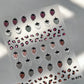 Lovely Red Fruit Strawberry Cherry Bowknot Love Heart Star Silk Ribbon 5D Nail Art Stickers Chic Self Adhesive Manicure Decal