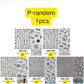 1piece 5D glass fragment nail sticker high quality stained glass window grille design glitter art decoration design nail sticker