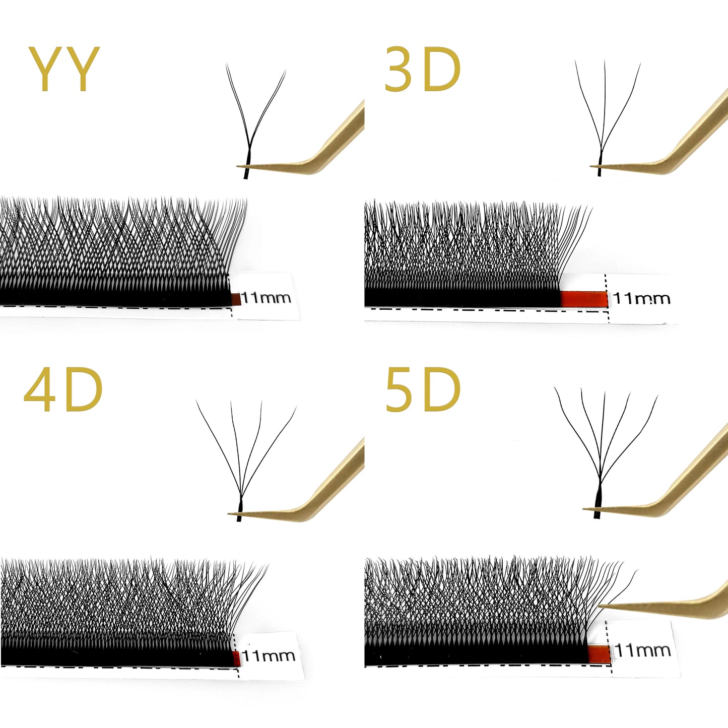CoMango W Eyelash Extension Automatic Flowering 2d/3d/4d/5d/6d/8d W Fake Lashes 0.07 CD Premade Volume Fans Individual Eyelashes