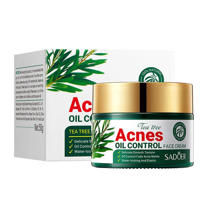 SADOER Tea Tree Acne Removing Face Cream Anti Acne Hydrating Oil Control Moisturizing Facial Creams Face Skin Care Products