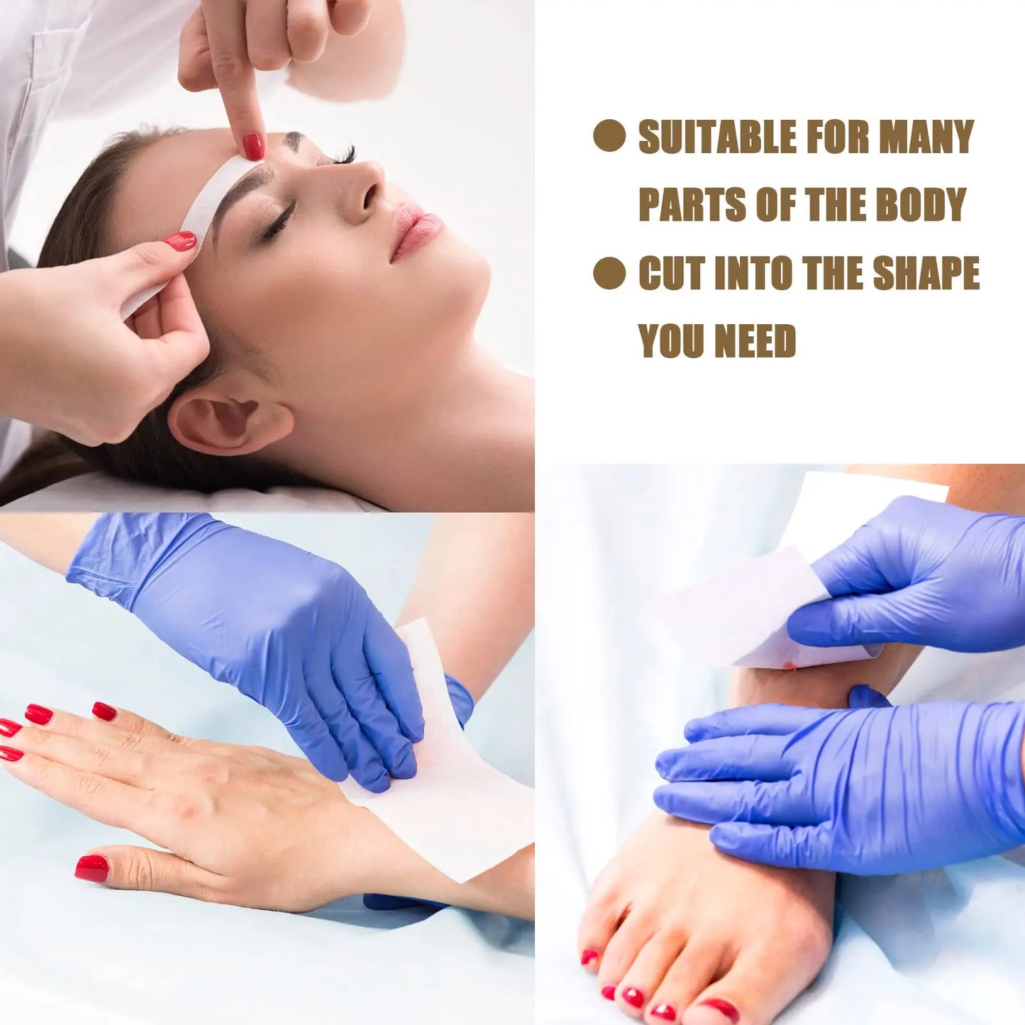 Non Woven Body and Facial Wax Strips Waxing Body Hair Removal Wax Paper for Hair Removal Soft Wax Hair Removal