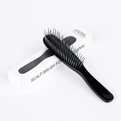 Electroplating Scalp Massage Comb Hair Detangling Brush Dry Wet Dual Use Wide Tooth Hairdressing Comb for Salon Home Travel
