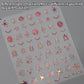 Magical Blow Bubbles Goldfish Bunny Rabbit Cat Kitten Shape Shiny Dreamy Bubbles 5D Nail Art Decorations Sticker Manicure Decal