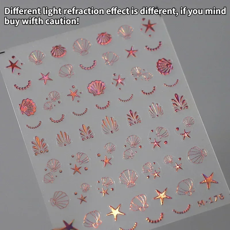 Magical Blow Bubbles Goldfish Bunny Rabbit Cat Kitten Shape Shiny Dreamy Bubbles 5D Nail Art Decorations Sticker Manicure Decal
