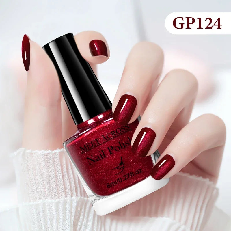 8ml Water-Based Nail Polish 48 Colors Long Lasting Quick Drying No Need of Lamp to Cure Nail Supplies Vernis for Nails Manicure