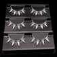 White Feather Lashes Strips Manga Cosplay False Eyelashes Full Srip Cluster Lashes Extensions Halloween Christmas Party Makeup