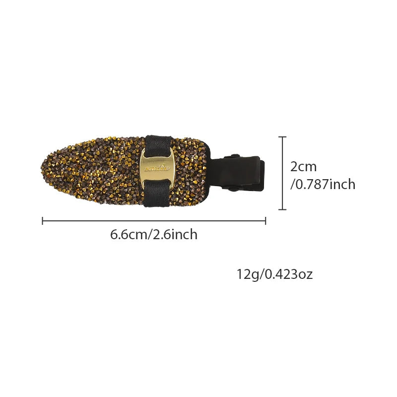 Ultra-Shimmering Luxury-Chic Rhinestone Hair Clip New Arrival: Premium Hair Accessory High-End Fashion Clip