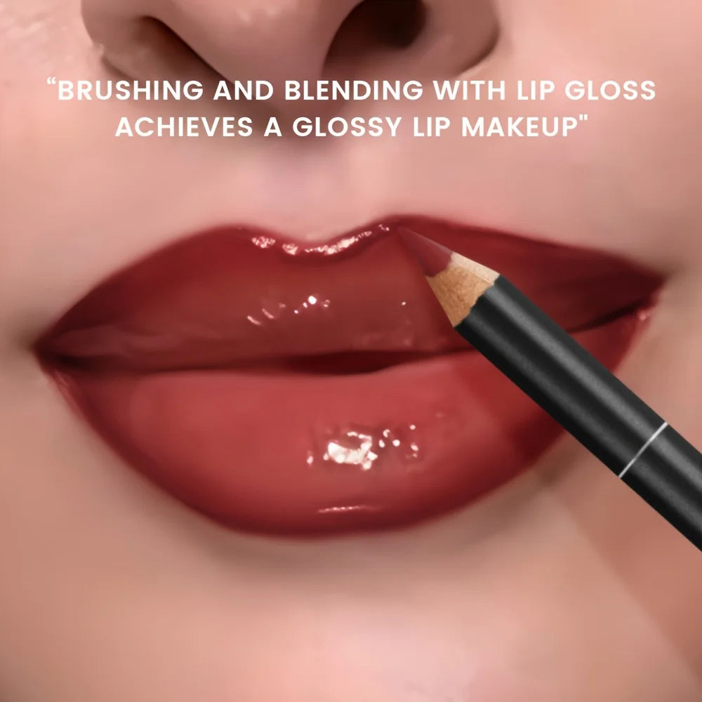 Hydrating Lip Gloss & Lip Liner Set - Define Your Lips with 3D Precision,Perfectly Versatile for Every Makeup Style