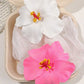 2pcs Boho Style Oversized Faux Flower Hair Clip Set, Elegant Beach Side-Bang Decor Headpieces Claw Clips Hair Claws Hair Barrettes, School Stuff, Pink Hair Clips, Vacation Outfits Woman, Girly, Hair Accessories, Valentines Ac