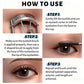 Waterproof Steel Tube Mascara,Black/Brown Waterproof Lengthening Curling Mascara,Non-Smudging Long-Lasting Volume Eyelash Makeup