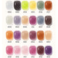 Jelly Gel Polish, 24 Colors Trendy Neon Jelly Gel Nail Polish Kit Glossy Crystal Transparent Gel Polish Nude Pink Purple Green B