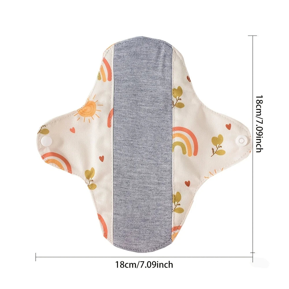 3pcs/Pack Small Reusable Washable Sanitary Pads Graphene Lining Soft Daily Panty Liners Light Flow Incontinence Cotton Pads