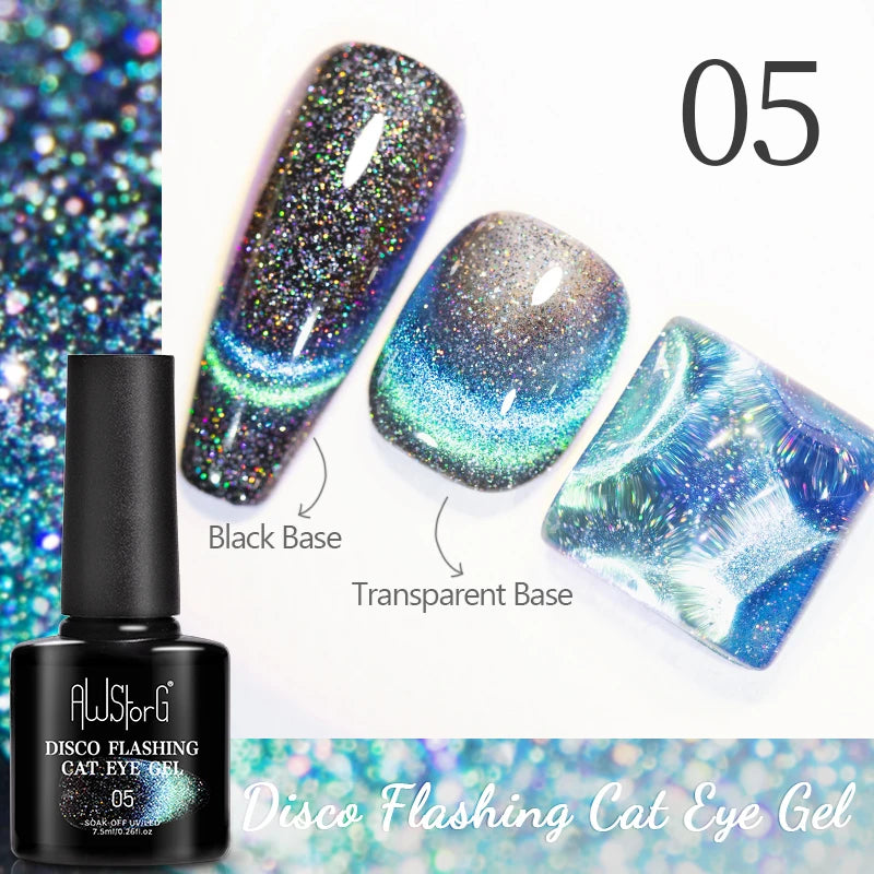 7.5ML Pink Blue Nail Gel Cat eye Semi Permanent Nail Art Soaking UV LED Nail Salon DIY Nail Salon Gel For Autumn And Winter