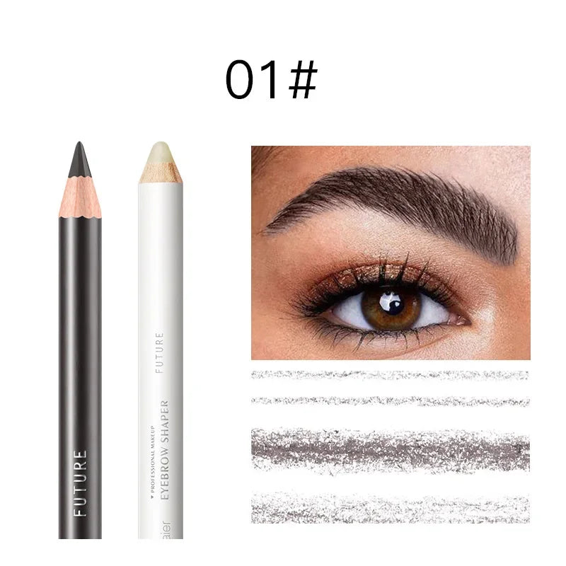 Free Shiping 3D Styling Brow Gel Eyebrow Pencil Set Makeup Combination 2 In 1 Natural Eye Brow Enhancer Pen Gels Kit Cosmetics