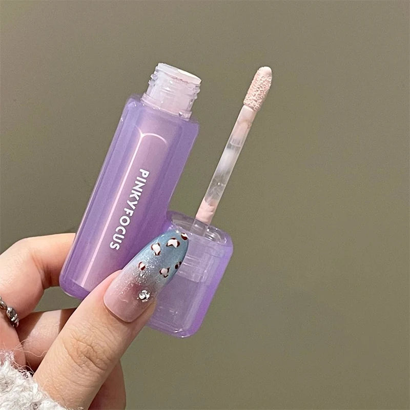 Pinkyfocus Misty Sheer Skin-Fusing Concealer Liquid Is Moisturizing, Clear and Refreshing, Natural and Three-Dimensional Brightening, Long-Lasting and Not Easy to Come Off, Concealer Foundation Liquid