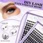 IEEYEEY Wispy Thick Lashes Clusters Natural Fluffy Segmented Lashes 3D Individual Volume Lash 8-16mm Mixed DIY Eyelash Extension
