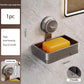 Soap Box Wall Mounted Suction Cup Aluminum Drain Rack For Bathroom Washroom Toilet Vanity Countertop Storage Organizer Soap Box