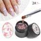 PUENTE 7.5ML Golden Gems Cat Magnetic Gel Nail Polish Pink Brown Blue Colors Golden Glitter Cat Eye Soak Off UV Nail Art Varnish