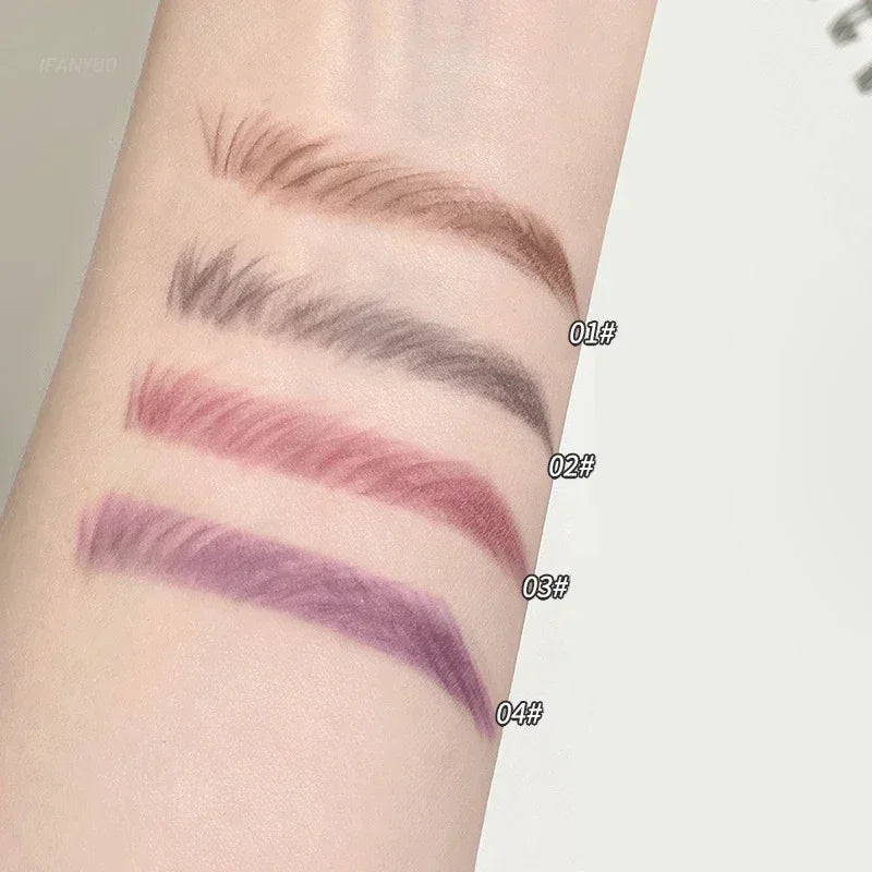 Natural Makeup Double Heads Eyebrow Pencil Waterproof Long-lasting Colourful Transparent Eyebrow Pen Brow Enhancer Drawing Tool