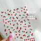 Lovely Red Fruit Strawberry Cherry Bowknot Love Heart Star Silk Ribbon 5D Nail Art Stickers Chic Self Adhesive Manicure Decal
