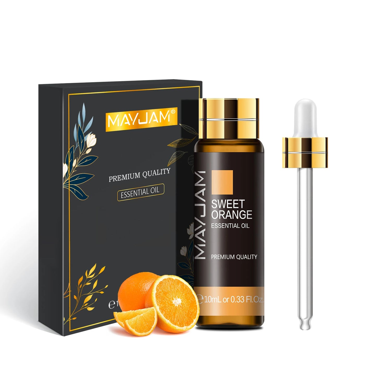 MAYJAM 10ml Pure Essential Oil Lavender Eucalyptus Vanilla Sandalwood Jasmine Bergamot Lemongrass Cinnamon Grapefruit 1pc