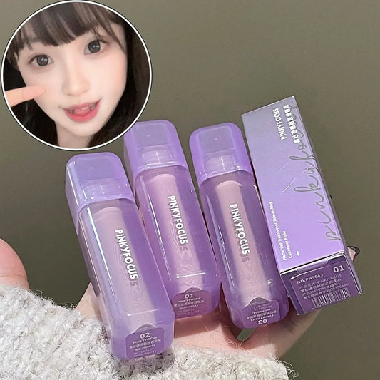 Pinkyfocus Misty Sheer Skin-Fusing Concealer Liquid Is Moisturizing, Clear and Refreshing, Natural and Three-Dimensional Brightening, Long-Lasting and Not Easy to Come Off, Concealer Foundation Liquid